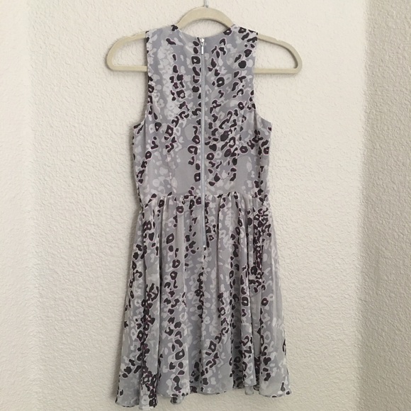 NWT A/X Armani Exchange Animal Print Grey Dress - Picture 2 of 16